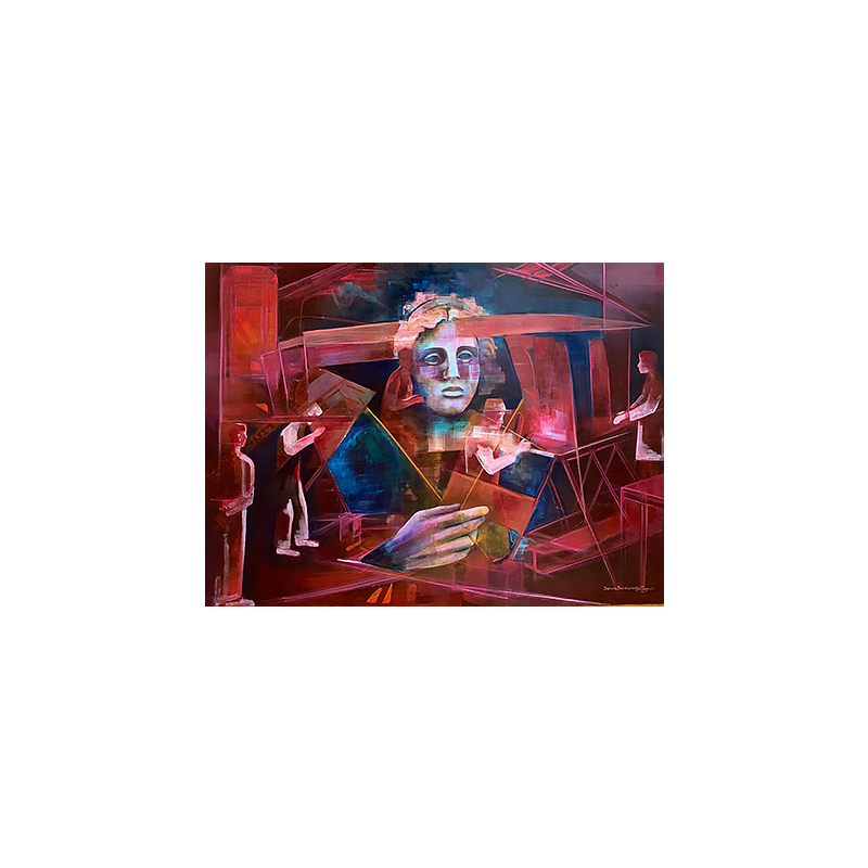 Tuval üzerine yağlı boya - 90x120 cm